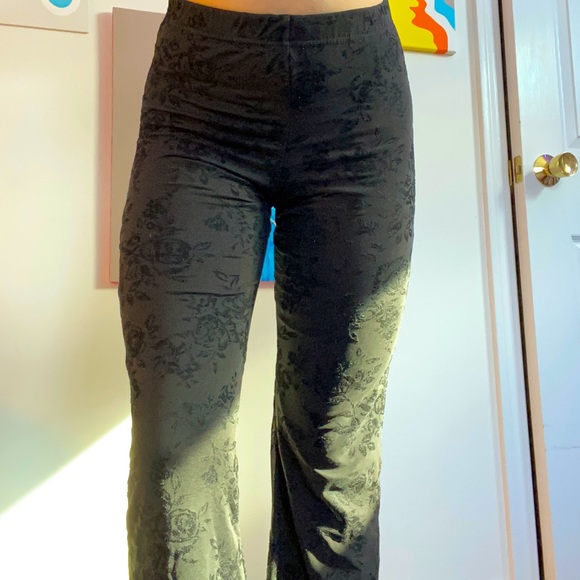 Urban Outfitter Velour Flare Pants - Picture 1 of 4